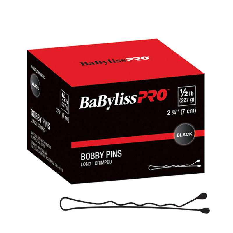 babylisspro bobby pins brown long crimped 2-3/4â€ # besbplongbrucc