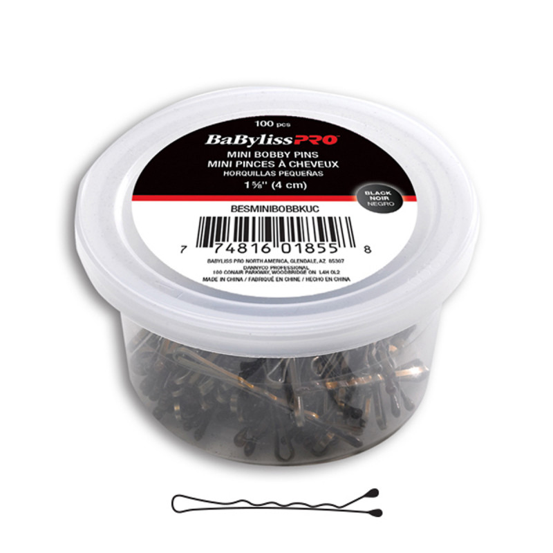 babylisspro bobby pins brown mini crimped 1-5/8â€ # besminibobbrucc