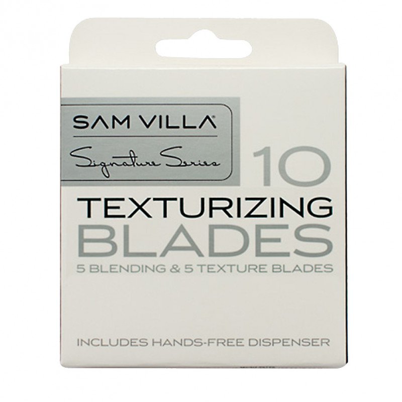 sam villa texturizing razor blades (10 pack refill) #20121