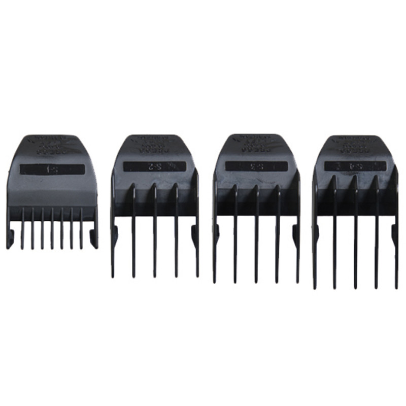 wahl set of 4 black peanut guides #53163