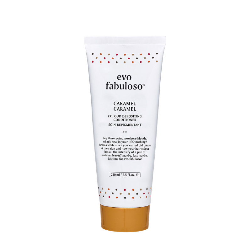 evo fabuloso caramel colour depositing conditioner 220ml